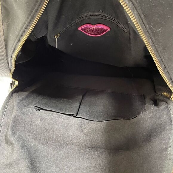 Kiss me Couture Satiny Embroidered Backpack Large - Picture 7 of 8